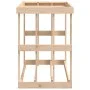 Outdoor firewood holder solid pine wood 108x52x74 cm by vidaXL, Firewood bags and holders - Ref: Foro24-822631, Price: 63,45 ...