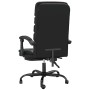 Black synthetic leather massage reclining office chair by vidaXL, Office chairs - Ref: Foro24-349727, Price: 117,81 €, Discou...