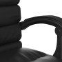Black synthetic leather massage reclining office chair by vidaXL, Office chairs - Ref: Foro24-349727, Price: 117,81 €, Discou...