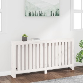 Solid white pine wood radiator cover 169x19x84 cm by vidaXL, Accessories for heating radiators - Ref: Foro24-822582, Price: 7...