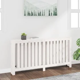 Solid white pine wood radiator cover 169x19x84 cm by vidaXL, Accessories for heating radiators - Ref: Foro24-822582, Price: 7...