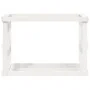 Unterstützung für Outdoor Lein Wood Pine Weiß 108x52x74 cm von vidaXL, Brennholztaschen und -halter - Ref: Foro24-822632, Pre...