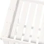 Unterstützung für Outdoor Lein Wood Pine Weiß 108x52x74 cm von vidaXL, Brennholztaschen und -halter - Ref: Foro24-822632, Pre...