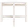 Couchtisch aus massivem weißem Kiefernholz, 62,5 x 45 cm von vidaXL, Couchtisch - Ref: Foro24-822303, Preis: 44,53 €, Rabatt: %