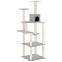 Cat scratching post with light gray sisal posts 153 cm by vidaXL, Cat furniture - Ref: Foro24-171637, Price: 59,79 €, Discoun...