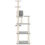 Cat scratching post with light gray sisal posts 153 cm by vidaXL, Cat furniture - Ref: Foro24-171637, Price: 59,79 €, Discoun...