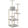 Cat scratching post with light gray sisal posts 153 cm by vidaXL, Cat furniture - Ref: Foro24-171637, Price: 59,79 €, Discoun...