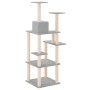 Katzenkratzbaum mit hellgrauen Sisalstämmen, 153 cm von vidaXL, Katzenmöbel - Ref: Foro24-171637, Preis: 53,11 €, Rabatt: %