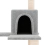 Katzenkratzbaum mit hellgrauen Sisalstämmen, 153 cm von vidaXL, Katzenmöbel - Ref: Foro24-171637, Preis: 53,11 €, Rabatt: %