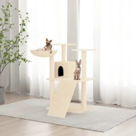 Cat scratching post with cream sisal posts 83 cm by vidaXL, Cat furniture - Ref: Foro24-171651, Price: 50,49 €, Discount: %