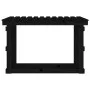 Solid black pine wood firewood rack 108x64.5x77 cm by vidaXL, Accessories for bags and firewood holders - Ref: Foro24-822436,...