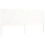 Estructura de cama sin colchón madera maciza blanca 200x200 cm