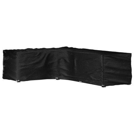 Funda para muebles de jardín forma de L 18 ojales 220x285x80 cm