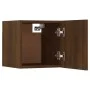 Wandmöbel-Spiel für Fernseher-Kontraschaped Braun von vidaXL, TV-Möbel - Ref: Foro24-3120304, Preis: 130,96 €, Rabatt: %