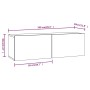Wandmöbel-Spiel für Fernseher-Kontraschaped Braun von vidaXL, TV-Möbel - Ref: Foro24-3120304, Preis: 127,06 €, Rabatt: %