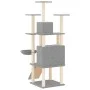 Katzenkratzbaum mit hellgrauen Sisalstämmen, 154 cm von vidaXL, Katzenmöbel - Ref: Foro24-171691, Preis: 72,50 €, Rabatt: %