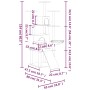 Katzenkratzbaum mit hellgrauen Sisalstämmen, 154 cm von vidaXL, Katzenmöbel - Ref: Foro24-171691, Preis: 73,69 €, Rabatt: %