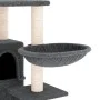 Rascador para gatos con postes de sisal gris oscuro 175 cm de vidaXL, Mobiliario para gatos - Ref: Foro24-171686, Precio: 90,...