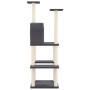 Cat scratching post with dark gray sisal posts 144.5 cm by vidaXL, Cat furniture - Ref: Foro24-171632, Price: 55,78 €, Discou...