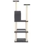 Cat scratching post with dark gray sisal posts 144.5 cm by vidaXL, Cat furniture - Ref: Foro24-171632, Price: 55,08 €, Discou...