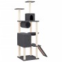 Katzenkratzbaum mit dunkelgrauen Sisalstämmen, 168 cm von vidaXL, Katzenmöbel - Ref: Foro24-171701, Preis: 69,71 €, Rabatt: %