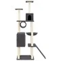 Cat scratching post with dark gray sisal posts 168 cm by vidaXL, Cat furniture - Ref: Foro24-171701, Price: 71,06 €, Discount: %