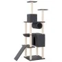 Cat scratching post with dark gray sisal posts 168 cm by vidaXL, Cat furniture - Ref: Foro24-171701, Price: 71,06 €, Discount: %