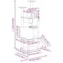 Katzenkratzbaum mit dunkelgrauen Sisalstämmen, 168 cm von vidaXL, Katzenmöbel - Ref: Foro24-171701, Preis: 71,01 €, Rabatt: %