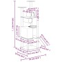 Katzenkratzbaum mit dunkelgrauen Sisalstämmen, 168 cm von vidaXL, Katzenmöbel - Ref: Foro24-171701, Preis: 69,71 €, Rabatt: %
