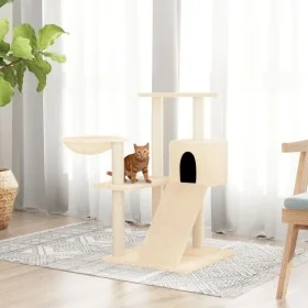 Cat scratching post with cream sisal posts 82 cm by vidaXL, Cat furniture - Ref: Foro24-171666, Price: 58,39 €, Discount: %