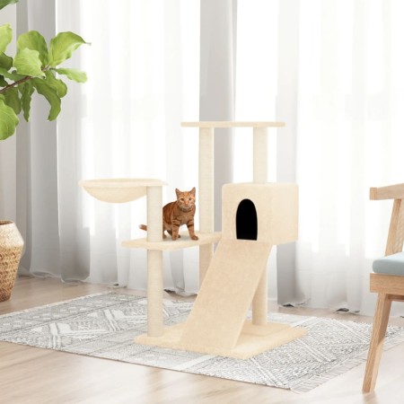 Katzenkratzbaum mit cremefarbenen Sisalstämmen, 82 cm von vidaXL, Katzenmöbel - Ref: Foro24-171666, Preis: 53,85 €, Rabatt: %