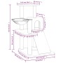 Katzenkratzbaum mit cremefarbenen Sisalstämmen, 82 cm von vidaXL, Katzenmöbel - Ref: Foro24-171666, Preis: 53,85 €, Rabatt: %