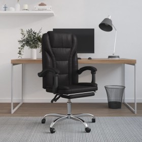 Schwarzer Bürostuhl aus Kunstleder von vidaXL, Bürostühle - Ref: Foro24-349697, Preis: 116,87 €, Rabatt: %