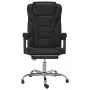 Black synthetic leather reclining office chair by vidaXL, Office chairs - Ref: Foro24-349697, Price: 116,87 €, Discount: %