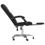 Black synthetic leather reclining office chair by vidaXL, Office chairs - Ref: Foro24-349697, Price: 116,87 €, Discount: %