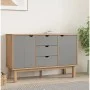 OTTA solid pine wood sideboard in brown and grey 113.5x43x73 cm by vidaXL, Sideboards - Ref: Foro24-348592, Price: 165,47 €, ...