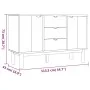 Aparador OTTA madera maciza pino marrón y gris 113,5x43x73 cm de vidaXL, Aparadores - Ref: Foro24-348592, Precio: 165,44 €, D...
