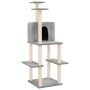 Rasier für Katzen mit klaren grauen Sisal-Positionen 144,5 cm von vidaXL, Katzenmöbel - Ref: Foro24-171631, Preis: 56,60 €, R...