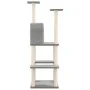 Cat scratcher with light gray sisal posts 144.5 cm by vidaXL, Cat furniture - Ref: Foro24-171631, Price: 55,88 €, Discount: %