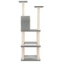 Rasier für Katzen mit klaren grauen Sisal-Positionen 144,5 cm von vidaXL, Katzenmöbel - Ref: Foro24-171631, Preis: 56,60 €, R...