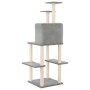 Cat scratcher with light gray sisal posts 144.5 cm by vidaXL, Cat furniture - Ref: Foro24-171631, Price: 56,60 €, Discount: %