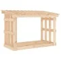 Holzscheithalter aus massivem Kiefernholz, 108 x 64,5 x 77 cm von vidaXL, Zubehör für Taschen und Brennholzhalter - Ref: Foro...