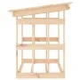 Holzscheithalter aus massivem Kiefernholz, 108 x 64,5 x 77 cm von vidaXL, Zubehör für Taschen und Brennholzhalter - Ref: Foro...