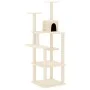 Cat scratching post with cream sisal posts 153 cm by vidaXL, Cat furniture - Ref: Foro24-171636, Price: 59,64 €, Discount: %