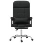 Silla de oficina reclinable masaje cuero sintético negro de vidaXL, Sillas de oficina - Ref: Foro24-349707, Precio: 114,28 €