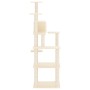 Katzenkratzbaum mit cremefarbenen Sisalstämmen, 153 cm von vidaXL, Katzenmöbel - Ref: Foro24-171636, Preis: 56,04 €, Rabatt: %