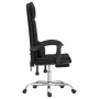 Black synthetic leather massage reclining office chair by vidaXL, Office chairs - Ref: Foro24-349707, Price: 114,28 €, Discou...