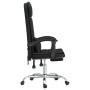 Silla de oficina reclinable masaje cuero sintético negro de vidaXL, Sillas de oficina - Ref: Foro24-349707, Precio: 114,28 €