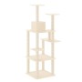 Cat scratching post with cream sisal posts 153 cm by vidaXL, Cat furniture - Ref: Foro24-171636, Price: 56,04 €, Discount: %