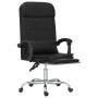 Silla de oficina reclinable masaje cuero sintético negro de vidaXL, Sillas de oficina - Ref: Foro24-349707, Precio: 114,28 €